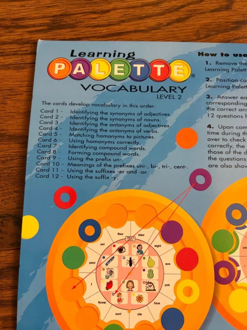 Learning Palette Reading Set 2 Bases & 8 Card Packs Grades 1-2 Set B S3